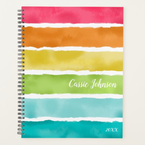 Colorful Watercolor Planner