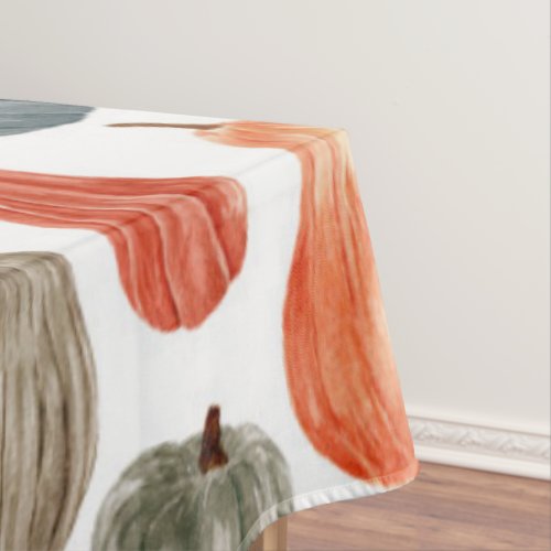 Colorful Watercolor Pumpkins Collection   Tablecloth