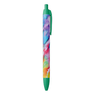 Colorful Watercolor Rainbow Batik Tie Dye Pattern Pen