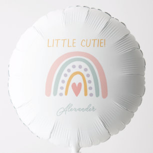 Colorful Watercolor Rainbow Illustrative Baby Show Balloon