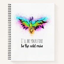 Colorful Watercolor Rainbow Phoenix Bird