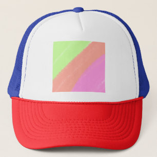 Colorful watercolor simple add your logo name text trucker hat