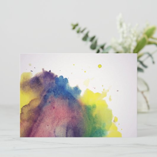 Colorful Watercolor Splotch (Standing Front)