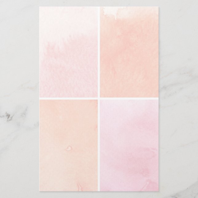 colorful watercolor stationery (Front)