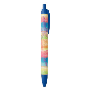 Colorful Watercolor Stripes Starfish Pen