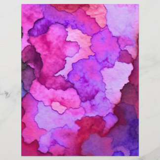 colorful watercolor style craft paper 8.5x11"