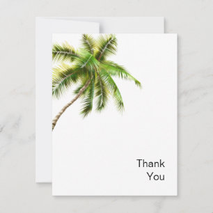 Colorful Watercolor Tropical Palm Baby Shower  Note Card