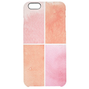 colorful watercolor clear iPhone 6 plus case