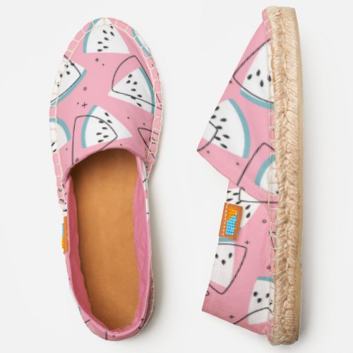 Colorful Watercolor Watermelons Espadrilles