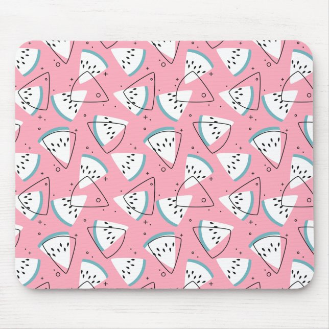 Colorful Watercolor Watermelons Mouse Pad (Front)