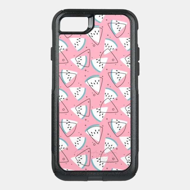 Colorful Watercolor Watermelons Otterbox iPhone Case (Back)