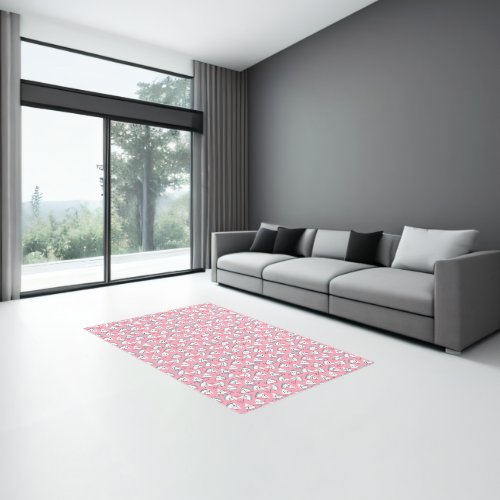 Colorful Watercolor Watermelons Rug