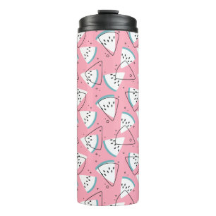 Colorful Watercolor Watermelons Thermal Tumbler