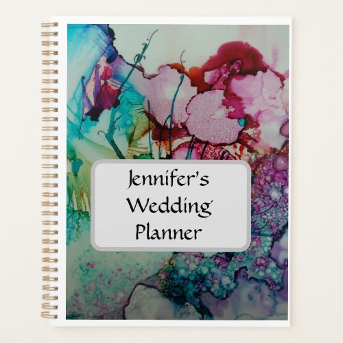 Colorful Watercolor Wedding Planner