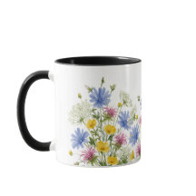 Colorful Watercolor Wildflowers