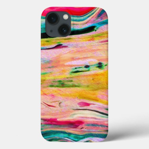 Colorful Watercolors Abstract Background iPhone 13 Case