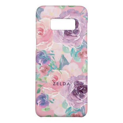 Colorful Watercolors Flowers Composition 2 Case-Mate Samsung Galaxy S8 Case