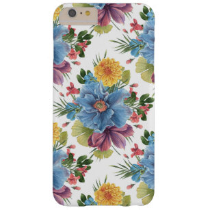 Colorful Watercolors Flowers Pattern GR3 Barely There iPhone 6 Plus Case