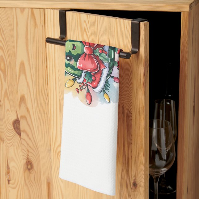 Colorful watermelon Christmas tree Kitchen Towel (Thirds Fold)