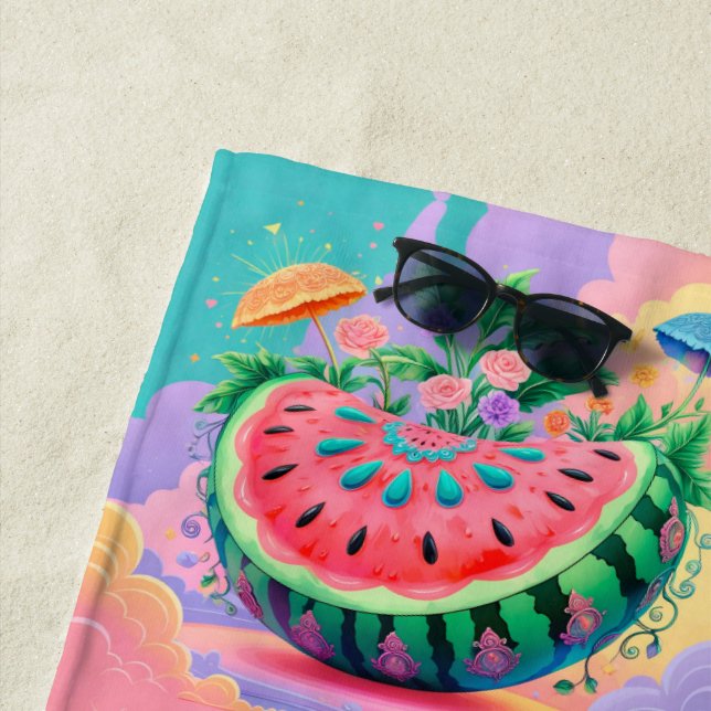 Colorful watermelon for Summer Beach Towel (In Situ)