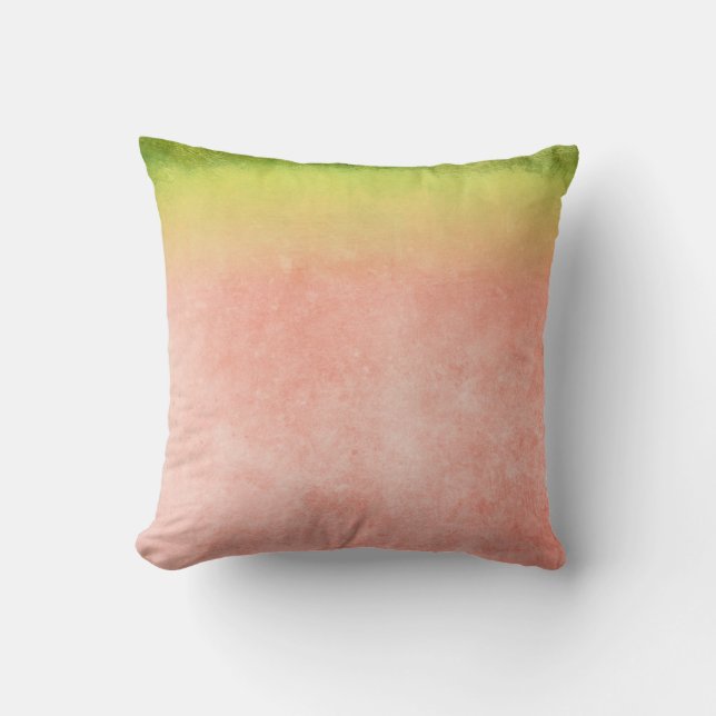 Colorful Watermelon Rainbow Throw Pillow (Front)