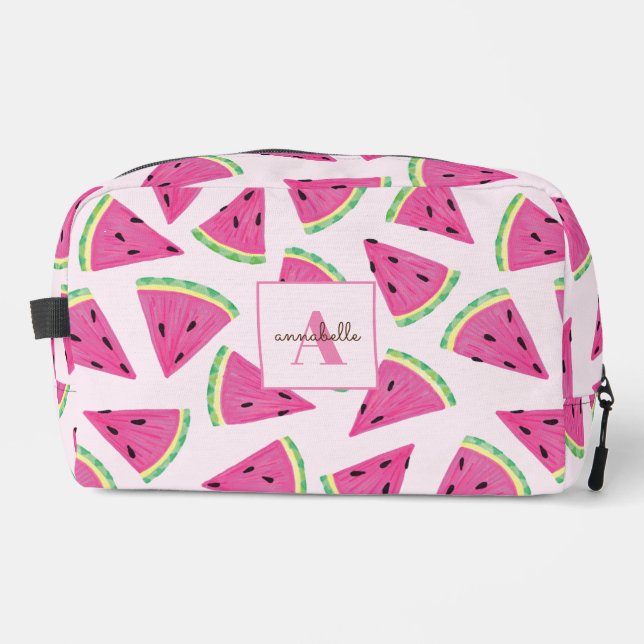 Colorful watermelon slices dopp kit (Front)