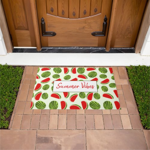 Colorful Watermelon Summer Fruit Pattern Doormat