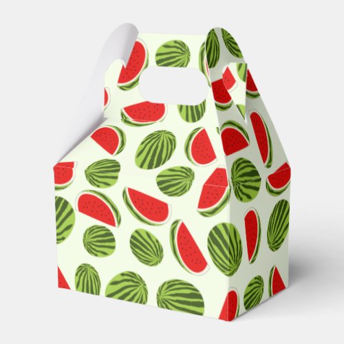 Colorful Watermelon Summer Fruit Pattern Favor Boxes