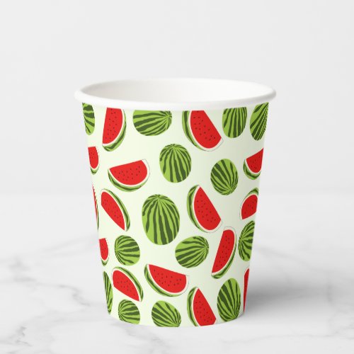 Colorful Watermelon Summer Fruit Pattern  Paper Cups
