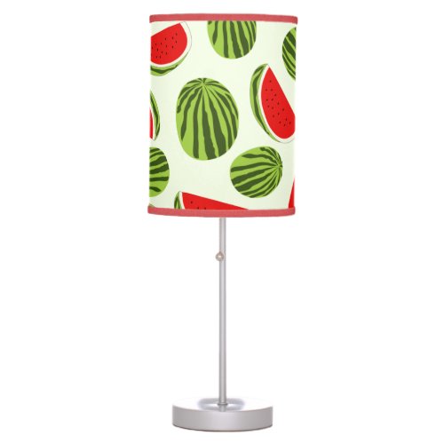 Colorful Watermelon Summer Fruit Pattern Table Lamp