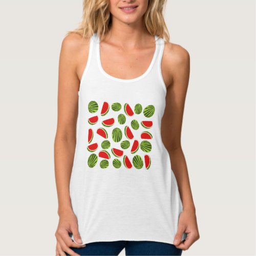 Colorful Watermelon Summer Fruit Pattern Tank Top