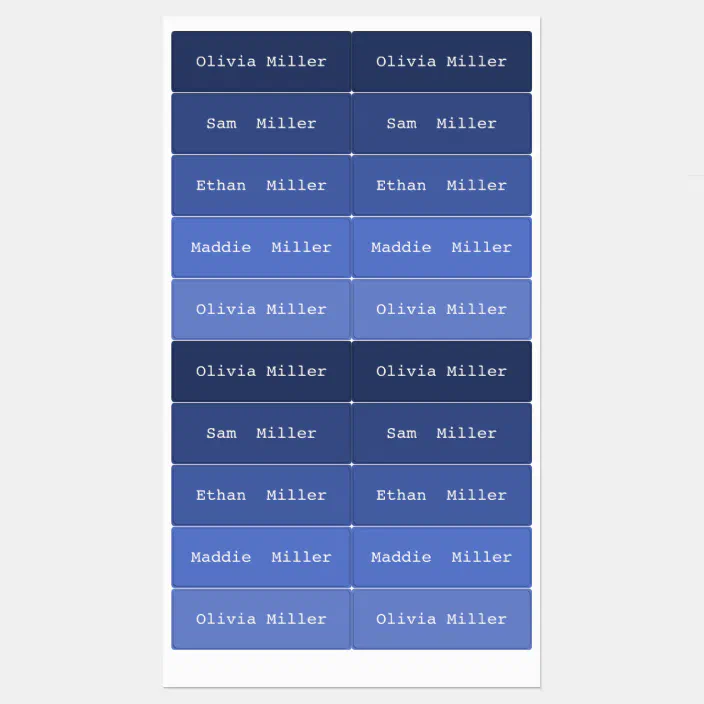 Colorful waterproof name labels for school daycare | Zazzle.com