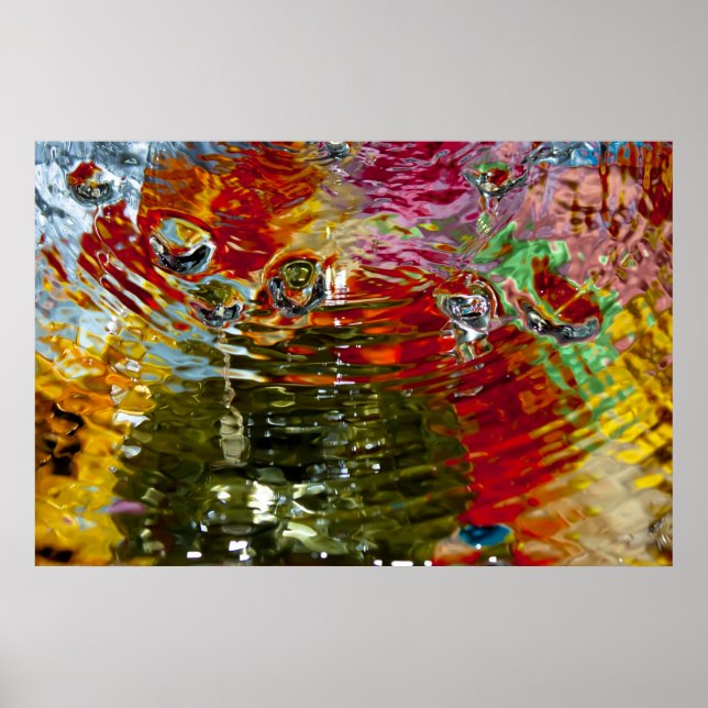 Colorful Waters Abstract Photography Poster (Front)