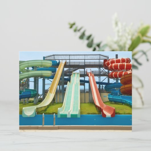 Colorful Waterslides (Standing Front)