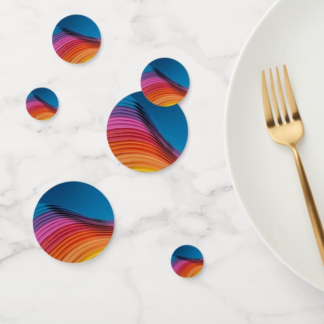 Colorful Wave Confetti (Group)