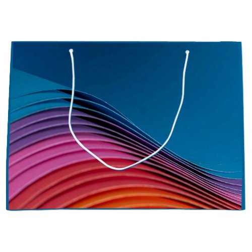Colorful Wave Large Gift Bag
