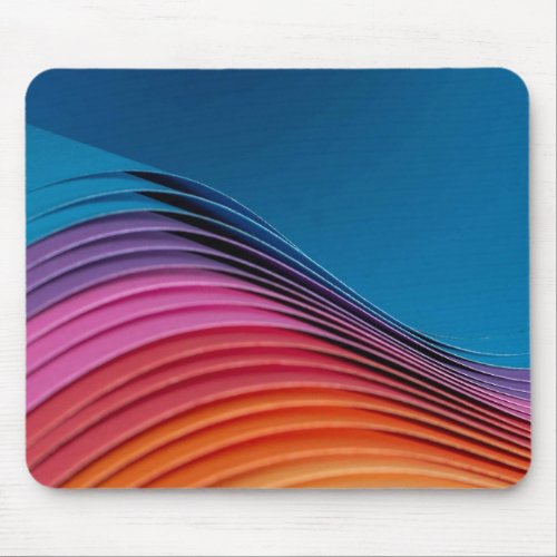 Colorful Wave Mouse Pad