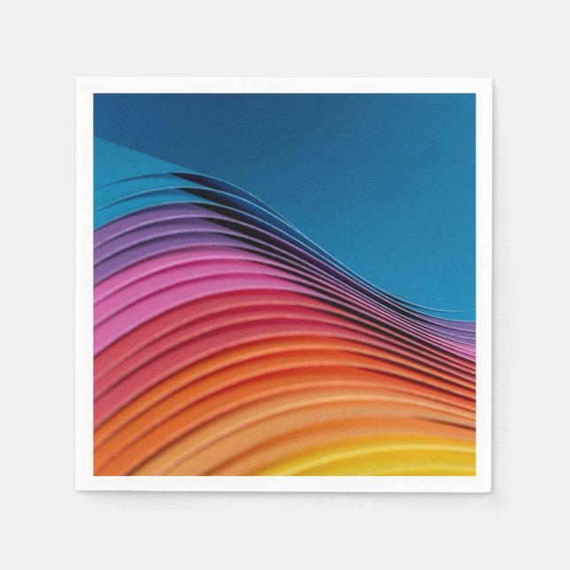 Colorful Wave Napkins (Front)