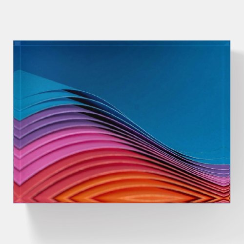 Colorful Wave Paperweight
