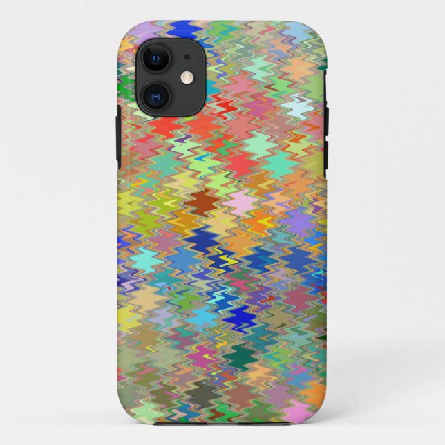 Colorful Wave Pattern Case-Mate iPhone Case (Back)