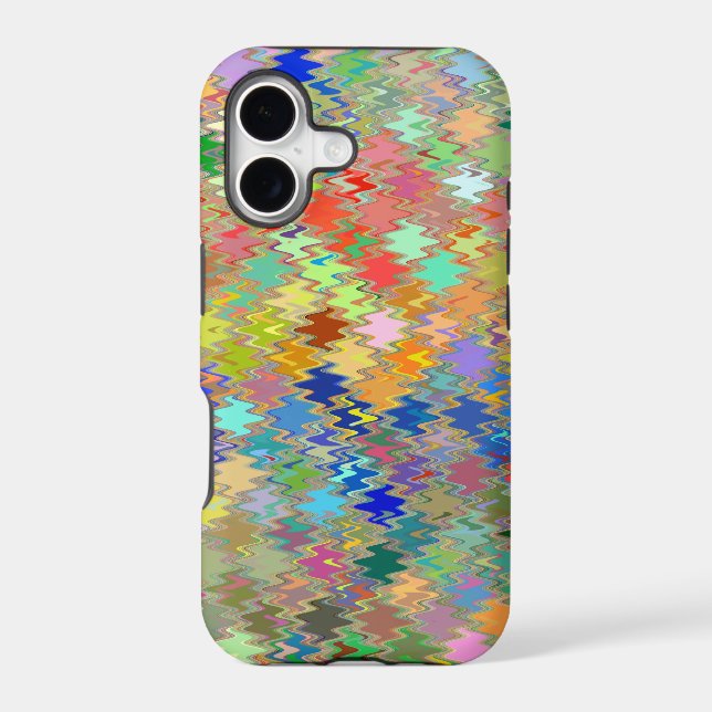 Colorful Wave Pattern Iphone Case (Back)