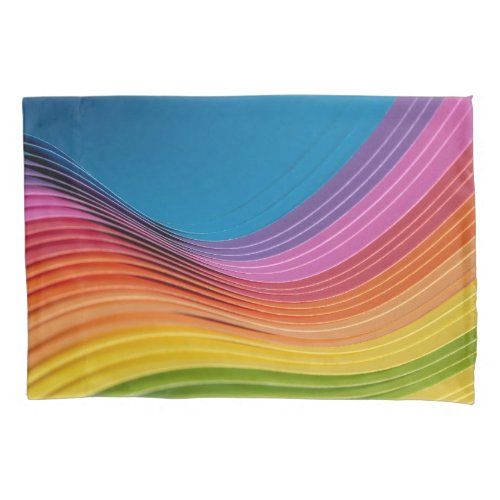 Colorful Wave Pillow Case
