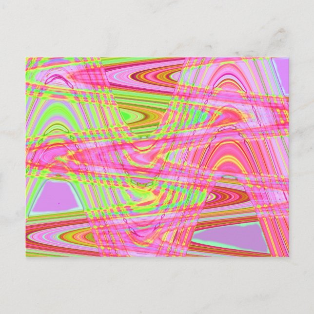 colorful wave postcard (Front)