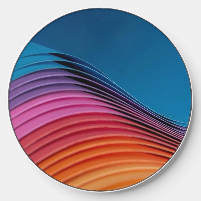 Colorful Wave Wireless Charger (Front)