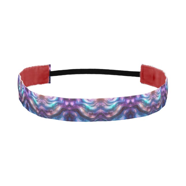 Colorful Waves Athletic Headband (Front)