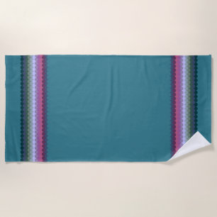 Colorful Waves Beach Towel