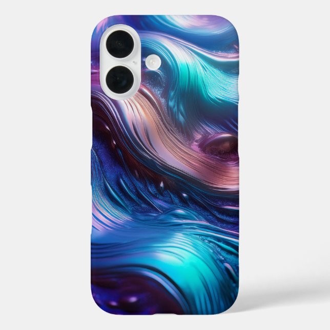 Colorful Waves Case-Mate iPhone Case (Back)