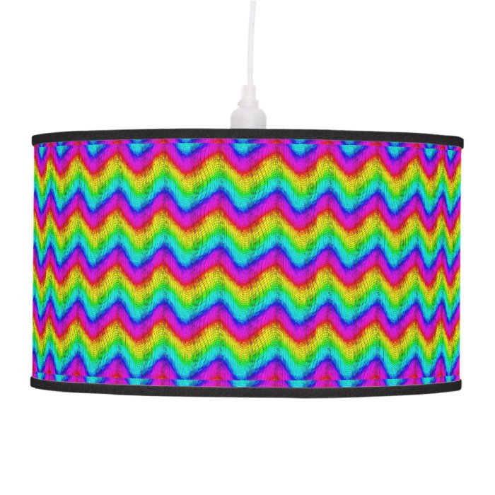 Colorful waves ceiling lamps