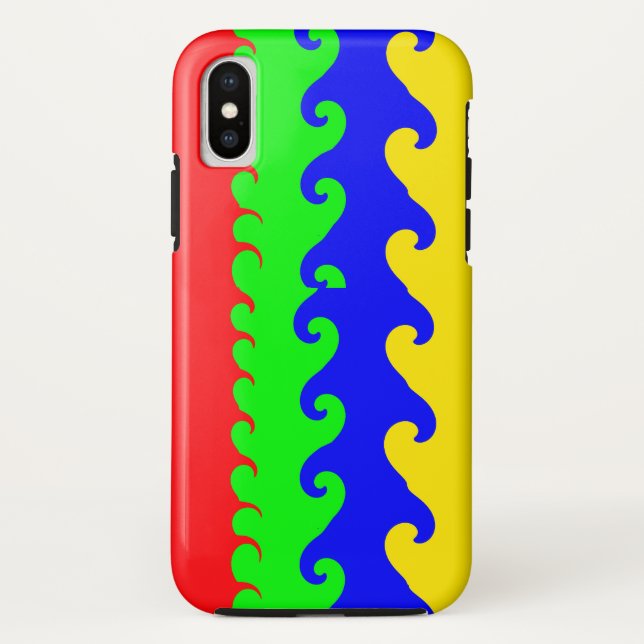 Colorful Waves iPhone / iPad case (Back)