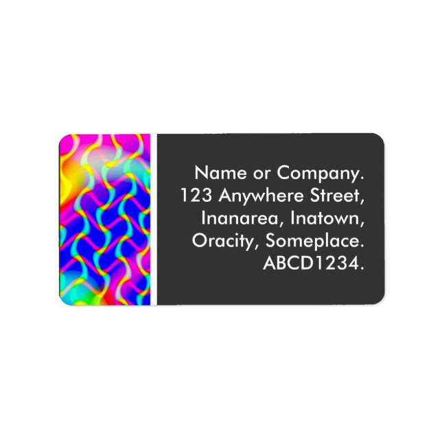 Colorful Waves Label (Front)